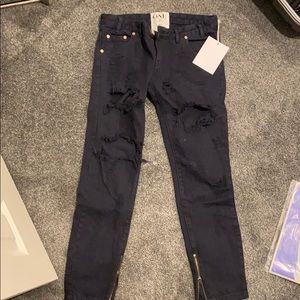 One teaspoon distressed jean trashed free bird